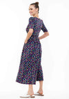 Jolie Moi Oakley Dot Print Maxi Dress, Navy Multi