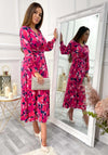 Jolie Moi Vivian Printed Maxi Dress, Abstract Multi