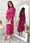 Jolie Moi Vivian Printed Maxi Dress, Abstract Multi