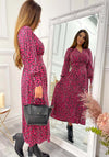 Jolie Moi Vivian Printed Maxi Dress, Pink Animal