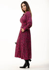 Jolie Moi Vivian Printed Maxi Dress, Pink Animal