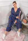 Joie Moi Kylie Animal Print Jumpsuit, Blue Multi