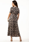 Jolie Moi Beatrice Leopard Print Jersey Maxi Dress, Multi
