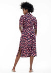 Jolie Moi Calla Printed Midi Shirt Dress, Navy Multi