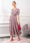 Jolie Moi Denise Leopard Print Maxi Dress, Pink