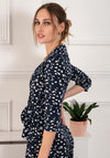 Jolie Moi Melissa Printed Jumpsuit, Navy Multi