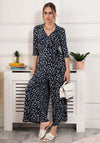 Jolie Moi Melissa Printed Jumpsuit, Navy Multi