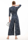 Jolie Moi Melissa Printed Jumpsuit, Navy Multi