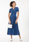 Jolie Moi Animal Print Maxi Dress, Blue