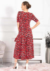 Jolie Moi Josie Animal Print Maxi Dress, Red