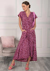 Jolie Moi Lola Wrap Maxi Dress, Abstract Multi