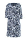 Jomhoy Acapulco Floral Jersey Dress, Navy & Cream
