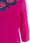 Jomhoy Blanes Floral Trim Chiffon Dress, Pink