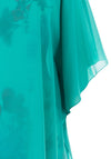 Jomhoy Fatima Chiffon Overlay Floral Dress, Green Multi
