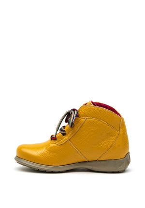 Jose Saenz Soft Leather Lace Up Ankle Boot, Mustard