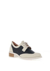 Jose Saenz Heeled Brogues, Cream & Navy