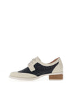 Jose Saenz Heeled Brogues, Cream & Navy