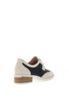 Jose Saenz Heeled Brogues, Cream & Navy