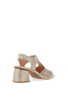 Jose Saenz Block Heeled Sandals, Champagne