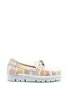 Jose Saenz Twist Trim Striped Leather Loafers, Nude