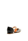 Jose Saenz Leather Stud Zebra Pumps, Black