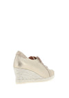Jose Saenz Metallic Wedge Trainer, Champagne