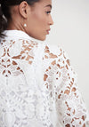 Joseph Ribkoff Crochet 2 in 1 Blouse, White