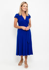 Joseph Ribkoff Wrap A-Line Midi Dress, Royal Blue