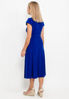 Joseph Ribkoff Wrap A-Line Midi Dress, Royal Blue