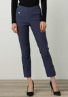 Joseph Ribkoff Button Slit Detail Trousers, Mineral Blue