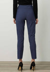Joseph Ribkoff Button Slit Detail Trousers, Mineral Blue