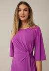 Joseph Ribkoff Draped Waist Midi Dress, Purple