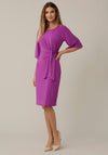 Joseph Ribkoff Draped Waist Midi Dress, Purple