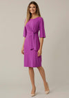 Joseph Ribkoff Draped Waist Midi Dress, Purple