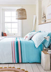 Joules Coastal Border Stripe Duvet Cover Set, Aqua