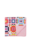 Joules Patchwork Quilted Bedspread Throw, Multi