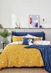 Joules Sketchy Dogs Duvet Cover Set, Antique Gold