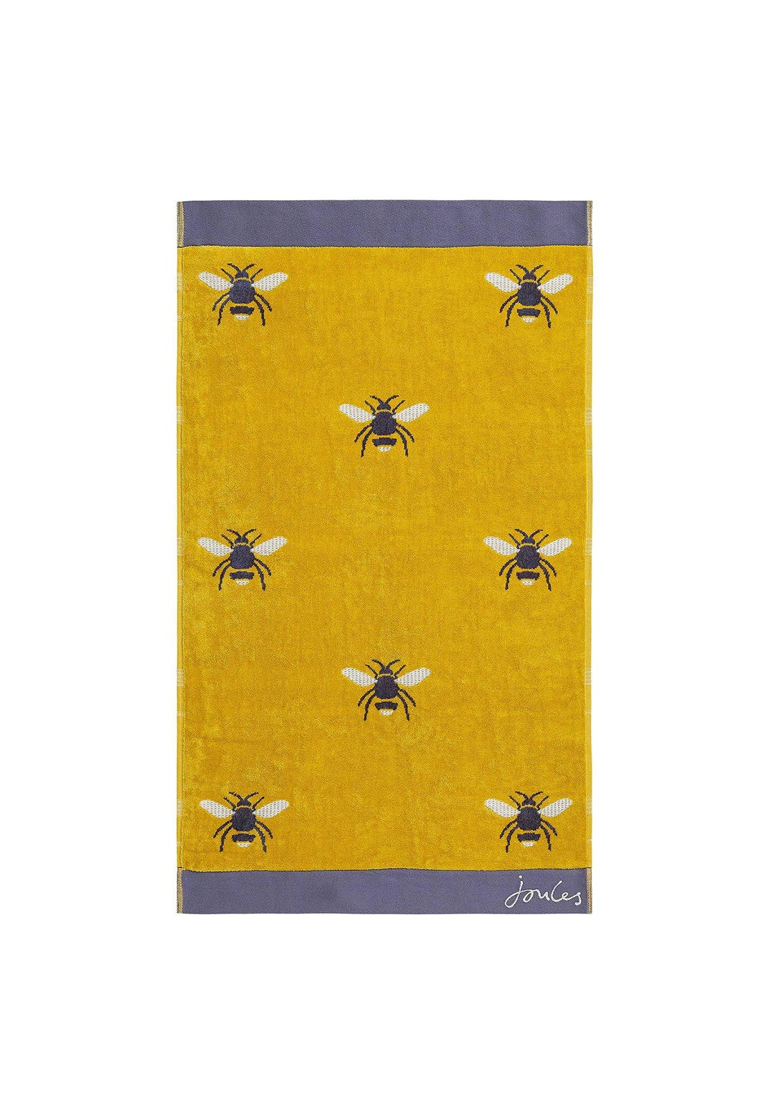 Joules Botanical Bee Bath Towel, Gold