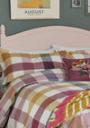 Joules Country Ramble Check Duvet Cover, Plum