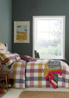 Joules Country Ramble Check Duvet Cover, Plum