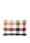 Joules Country Ramble Check Pillowcase, Plum