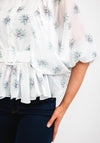 Jovonna Gavin Floral Blouse, White