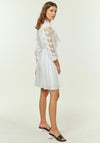 Jovonna Pascale Embroidered Lace Mini Dress, White