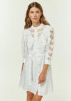 Jovonna Pascale Embroidered Lace Mini Dress, White