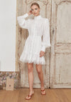 Jovonna Leone Lace Mini Shirt Dress, White