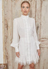 Jovonna Leone Lace Mini Shirt Dress, White