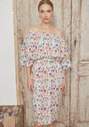 Jovonna Wildflower Off the Shoulder Midi Dress, Multi