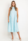 Jovonna Luka Sleeveless Midi Shirt Dress, Blue