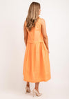 Jovonna Luka Sleeveless Midi Shirt Dress, Orange