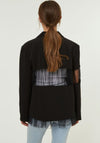 Jovonna Rainey Sheer Panel Jacket, Black